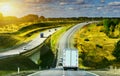 ÃÂ  Highway with truck traffic
